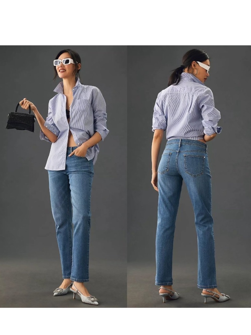 Pilcro High-Rise Slim boyfriend Straight Jeans size 28
